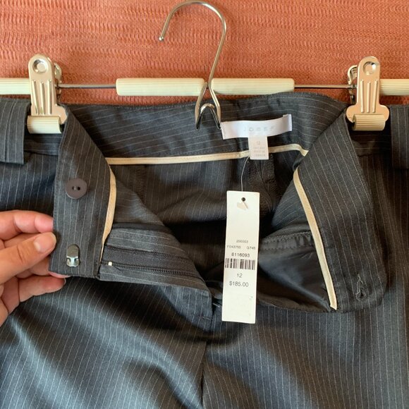 wool trowsers pinstripe // classic minimalist corporatecore - Picture 6 of 10